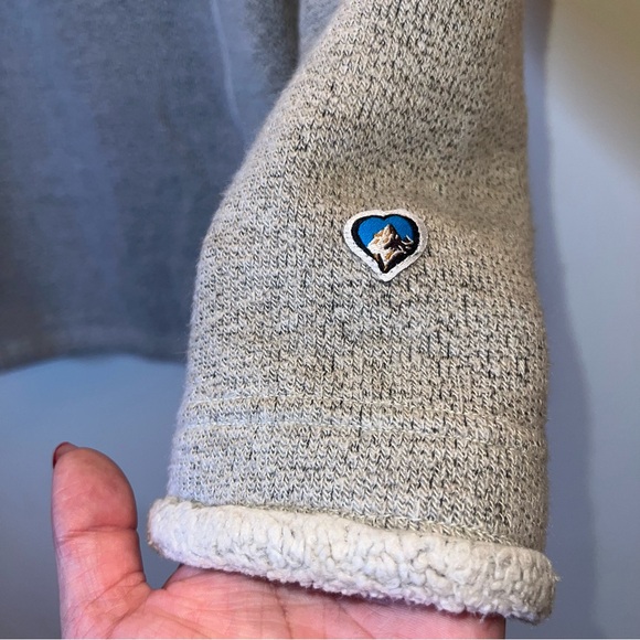 KÜHL Gray Sherpa Lined Quarter Zip Fleece Pullover Medium - Picture 5 of 15